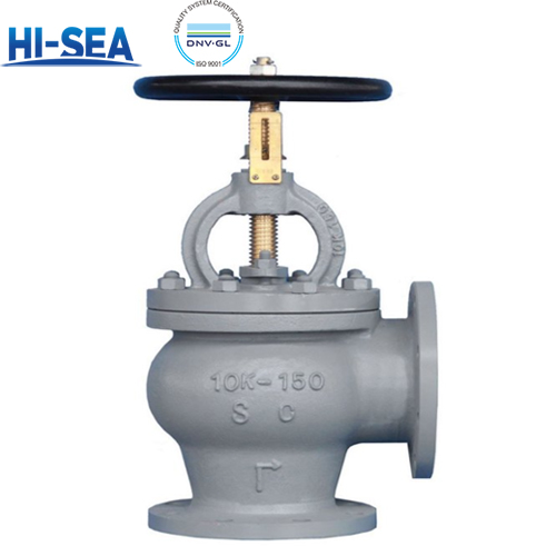 JIS F7320 Angle Type Cast steel Globe Valve